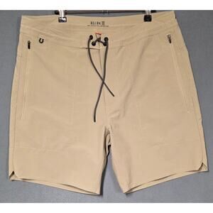Roark Layover Trail Shorts 3.0 Men's 34 Khaki Pockets Nylon Blend Stretch Hike
